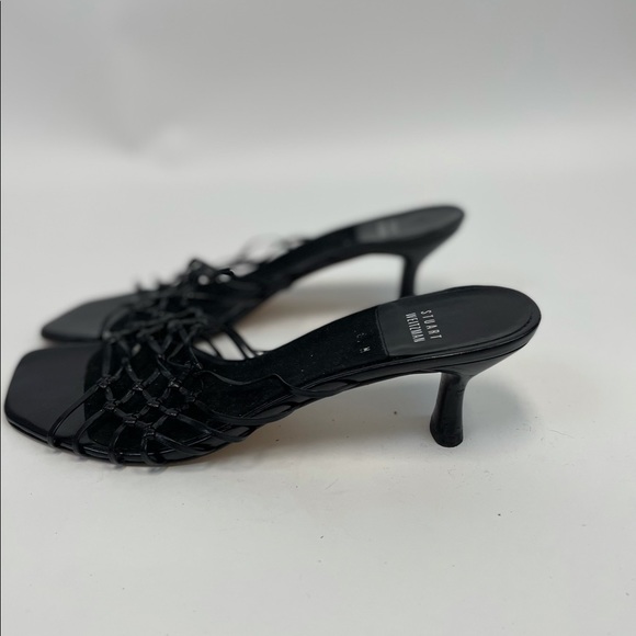 Stuart Weitzman black sandal shoes size - 8M - Picture 2 of 4